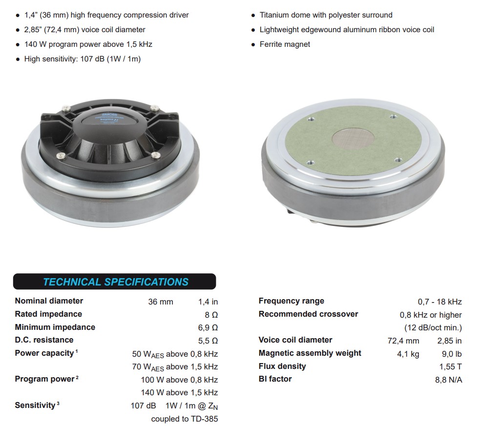 beyma 1.4inch 50W SMC-65 고음드라이버--263132553